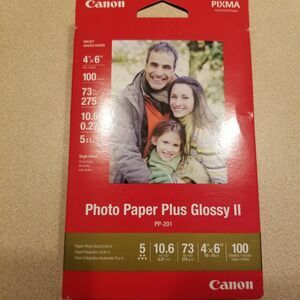 Canon pp-201 photo paper plus glossy II 4x6 100ct